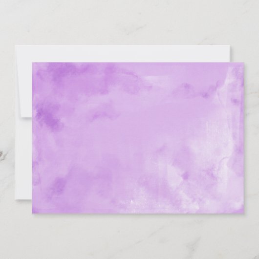 キンセアニェラ招待状シルバーパープルフローラガウン 招待状 (裏面)