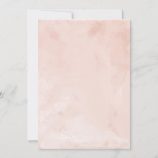 キンセアニェラ招待状スペインの赤面ガウンフローラ 招待状 (裏面)