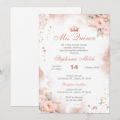 キンセアニェラ招待状ピンクフローラ 招待状 (正面/裏面)