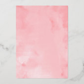 キンセアニェラ招待状フローラホットピンクガウン 箔招待状 (裏面)