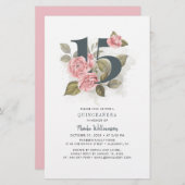 キンセアニェラ招待状フローラ15thバースデーパーティー 便箋 (正面/裏面)