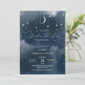 キンセアニェラ招待状ムーンアンドスターズQuinceaenera 招待状 (スタンド正面)