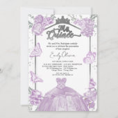 キンセアニェラ招待状ラベンダードレスフローラ 招待状 (正面)