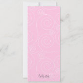 キンセアニェラ招待状(チケットスタイルと写真) 招待状 (裏面)