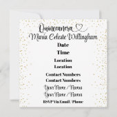 キンセアニェラ招待状 招待状 (裏面)