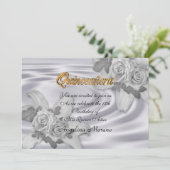 キンセアニェラ招待15誕生日 エレガント 招待状 (スタンド正面)