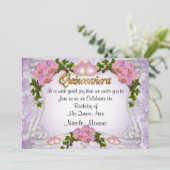 キンセアニェラ招待15誕生日 招待状 (スタンド正面)