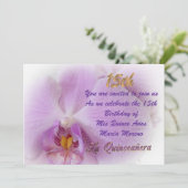 キンセアニェラ招待15th誕生日蘭 招待状 (スタンド正面)