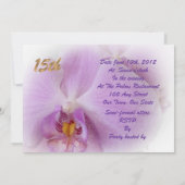 キンセアニェラ招待15th誕生日蘭 招待状 (裏面)