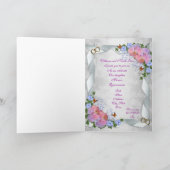 キンセアニェラ招待Mis Quince Anos 15th 招待状 (内部)