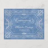 キンセアニェラ日付の青いポストカードを保存 ポストカード (正面)