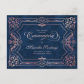 キンセアニェラ日付ピンクのポストカードを保存 ポストカード (正面)