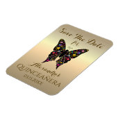 キンセアニェラ日付15誕生日蝶を保存 マグネット (左側)