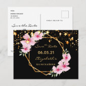 キンセアニェラ熱帯金ゴールドブラックスターを保存 ポストカード (正面/裏面)