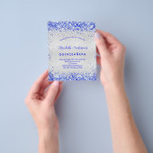 キンセアニェラ王室のシルバーブルー チラシ (手)