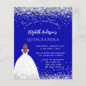 キンセアニェラ王室のブルーのドレスの予算案 チラシ (正面)