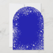 キンセアニェラ王室のブルーシルバーグリッターティアラ 招待状 (裏面)