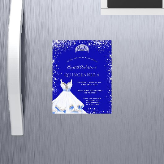 キンセアニェラ王室のブルーシルバードレス予算 チラシ