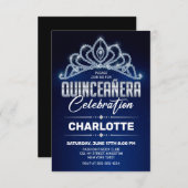 キンセアニェラ王室のブループリンセスダイヤモンドクラウン 招待状 (正面/裏面)