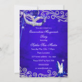 キンセアニェラ王室の仮装ブルードレスヒール 招待状 (裏面)