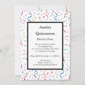 キンセアニェラ白紙吹雪誕生会 招待状 (正面)