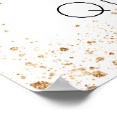 キンセアニェラ白金ゴールドグリッターバルーンへようこそ ポスター (角)