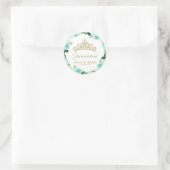 キンセアニェラ神グリッターティアラティール(緑がかった色)フローラ ラウンドシール (バッグ)