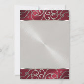 キンセアニェラ紅銀映画の渦巻き 招待状 (裏面)