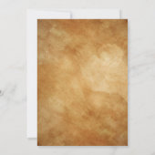 キンセアニェラ素朴フローラフェイク金ゴールドドレス15th 招待状 (裏面)