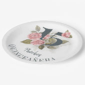 キンセアニェラ素朴第15誕生日フローラ ペーパープレート (アングル)