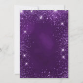 キンセアニェラ紫グリッターダストドレスティアラ 招待状 (裏面)