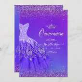 キンセアニェラ紫外線グラデーショングリッターガウン 招待状 (正面/裏面)