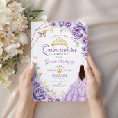 キンセアニェラ薄紫パープルドレスフローラ 招待状