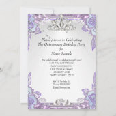 キンセアニェラ薄紫ピンク15thバースデーパーティー2 招待状 (裏面)