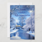 キンセアニェラ誕生日ブルーフェアユータリーキャリッジドレス 招待状 (正面)