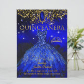 キンセアニェラ誕生日ブ王室のルーフェザーティアラ金ゴールド 招待状 (スタンド正面)