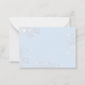 キンセアニェラ赤ちゃんブルー・シルバーはデートを救う ノートカード (裏面)