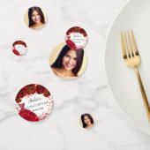 キンセアニェラ赤ドレス花白写真 コンフェッティ (グループ)