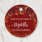 キンセアニェラ赤金ゴールドは感謝していあなたを フェイバータグ (裏面)