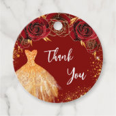 キンセアニェラ赤金ゴールドは感謝していあなたを フェイバータグ (正面)