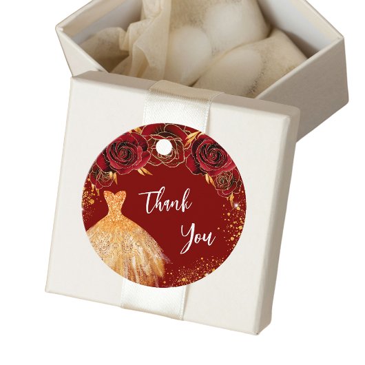 キンセアニェラ赤金ゴールドは感謝していあなたを フェイバータグ