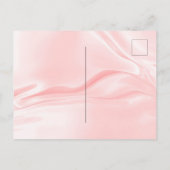 キンセアニェラ赤面ピンクグリッタードレスティアラフローラ インビテーションポストカード (裏面)