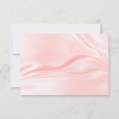 キンセアニェラ赤面ピンクグリッタードレスティアラフローラ 招待状 (裏面)