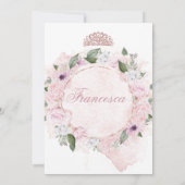 キンセアニェラ赤面ピンクティアラフローラ 招待状 (裏面)