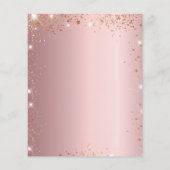 キンセアニェラ赤面ピンクドレスの予算の招待 チラシ (裏面)