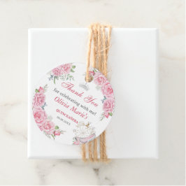 キンセアニェラ赤面ピンクフローラシルバークラウン フェイバータグ