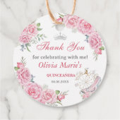 キンセアニェラ赤面ピンクフローラシルバークラウン フェイバータグ (裏面)