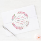 キンセアニェラ赤面ピンクフローラシルバークラウン ラウンドシール (封筒)