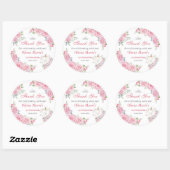 キンセアニェラ赤面ピンクフローラシルバークラウン ラウンドシール (シート)