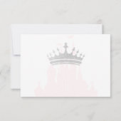 キンセアニェラ赤面ピンクフローラシルバークラウン 出欠カード (裏面)